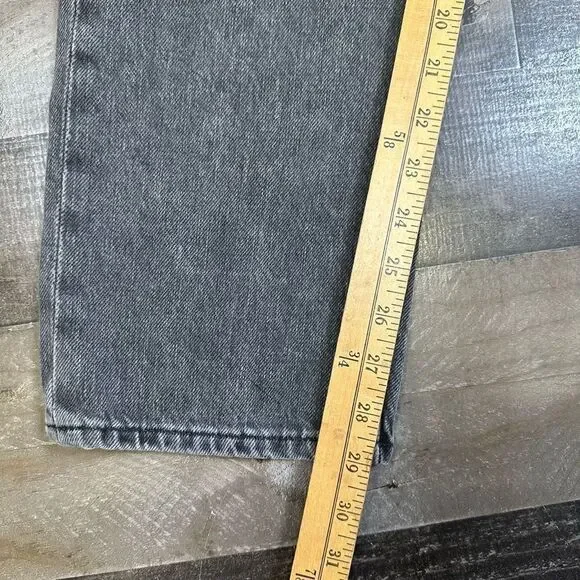 Frame Women’s Size 28 Le Slouch Pure Carpenter Jeans Black Dark Wash Low Rise - Picture 10 of 10